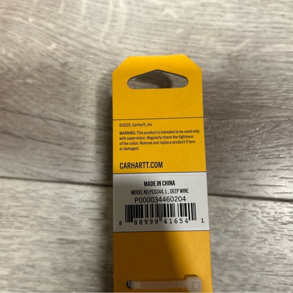 Carhartt Nylon Duck Dog Collar Large, Maroon 18’’-26” New With Tags Undamaged - Picture 6 of 6